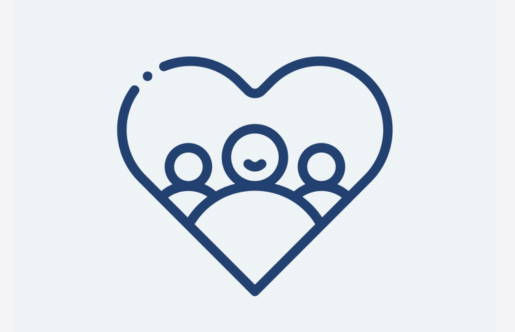 Team Icon with heart